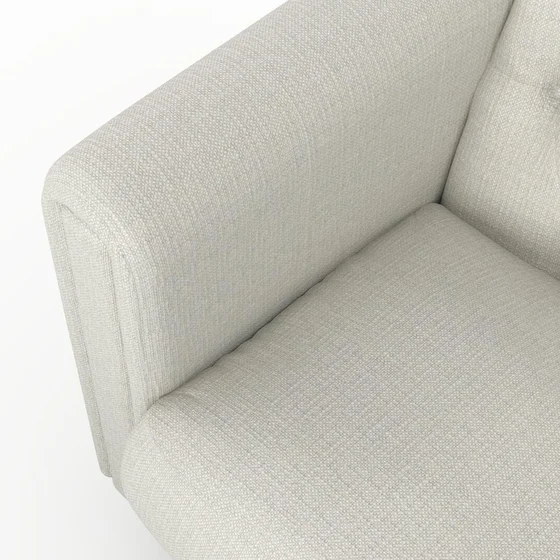 Photo of the fabric Grounded Oyster swatch by James Dunlop. Use for Upholstery, Accessory. Style of Plain, Texture