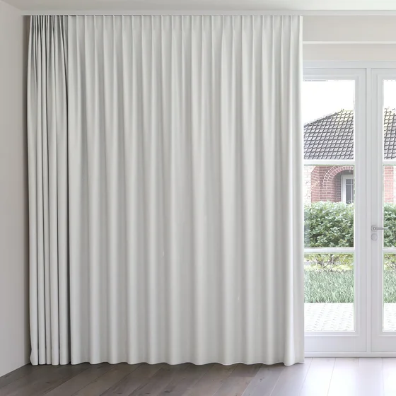 Photo of the fabric Dream Weaver 300 Cloud swatch by James Dunlop. Use for Curtains. Style of Dim Out, Plain