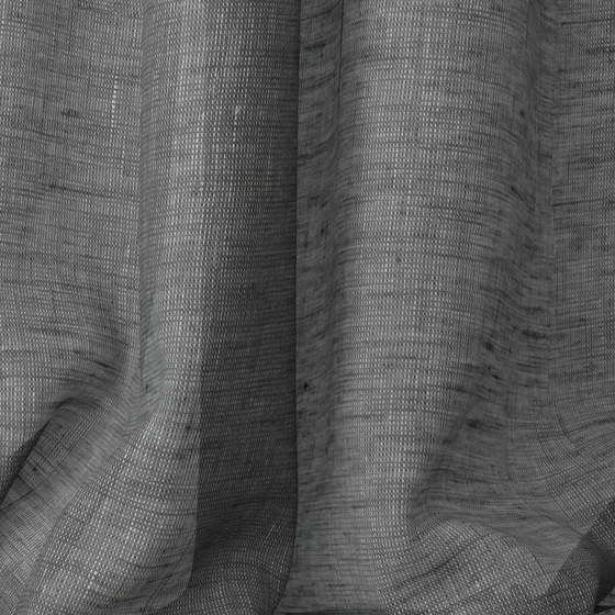 Photo of the fabric Lino Midnight swatch by Mokum. Use for Sheer Curtains. Style of Plain, Sheer
