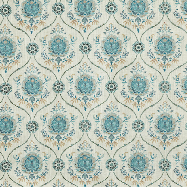 Photo of the fabric Leila 4266 770 swatch by Prestigious. Use for Curtains, Accessory, Top of Bed. Style of Floral And Botannical, Jacquard