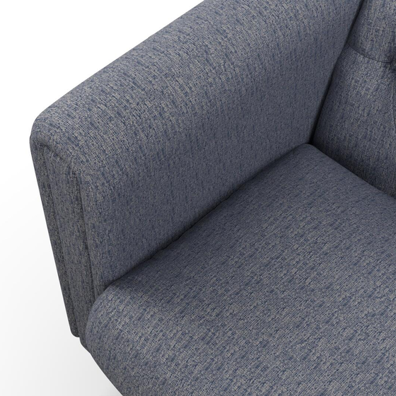 Photo of the fabric Omni Marine swatch by James Dunlop FibreGuard. Use for Upholstery, Accessory, Top of Bed. Style of Plain, Texture