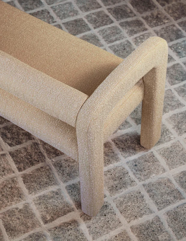 Photo of the fabric Entwine Granite in situ by James Dunlop. Use for Upholstery, Accessory. Style of Plain, Texture