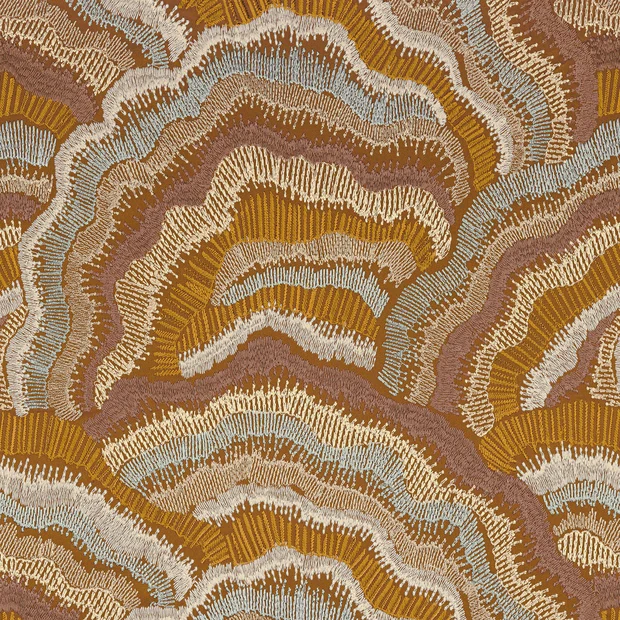 Photo of the fabric Annella 1123 0179 swatch by Casamance. Use for Curtains. Style of Abstract, Embroidery