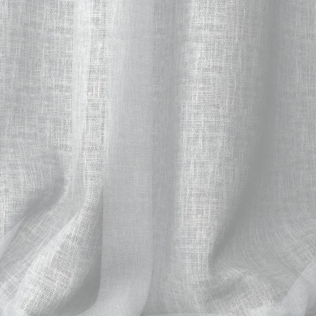 Photo of the fabric Beauvoir Ivory swatch by James Dunlop. Use for Sheer Curtains. Style of Plain, Sheer