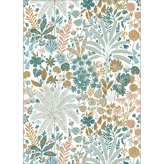 Photo of the fabric Trop. Move Panel 10152 10152 70 01 swatch by Casadeco. Use for Wall Covering, Wall Panel/Mural