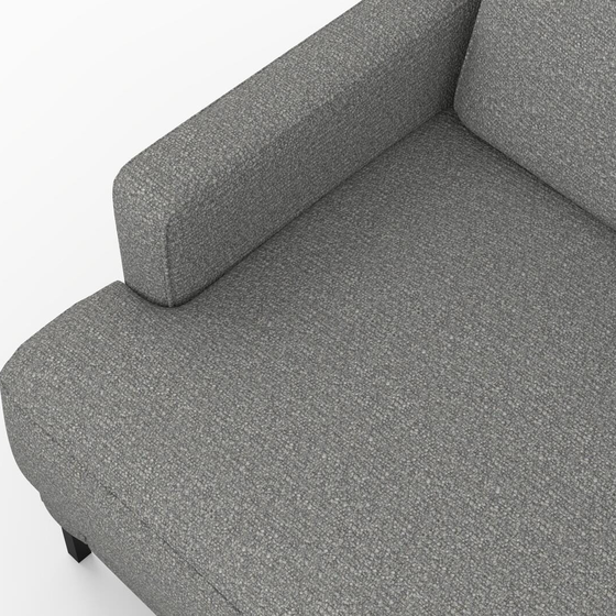 Photo of the fabric Grain Flint swatch by Mokum. Use for Upholstery, Accessory, Top of Bed. Style of Plain, Texture