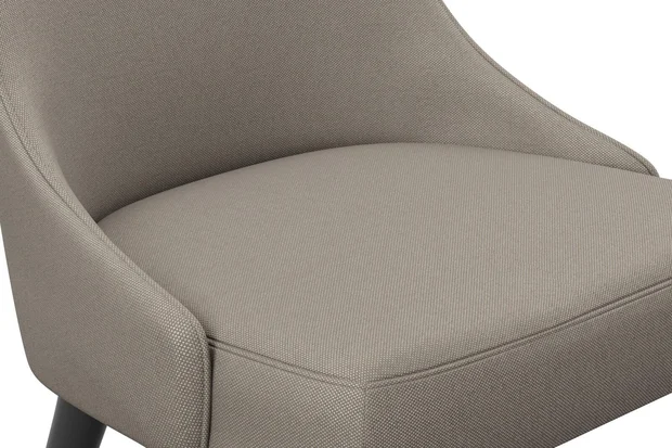 Photo of the fabric Sit Out Pewter swatch by James Dunlop FibreGuard. Use for Upholstery, Accessory. Style of Plain, Taffeta