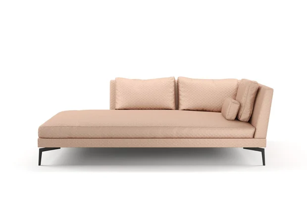 Photo of the fabric Topiary Peach swatch by Mokum. Use for Upholstery, Accessory. Style of Geometric