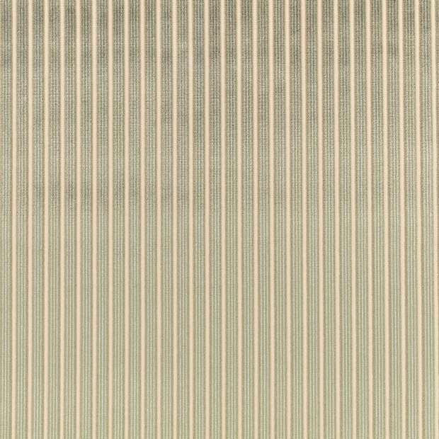 Photo of the fabric Stria 8072 08 swatch by Romo. Use for Upholstery, Accessory. Style of Stripe, Velvet
