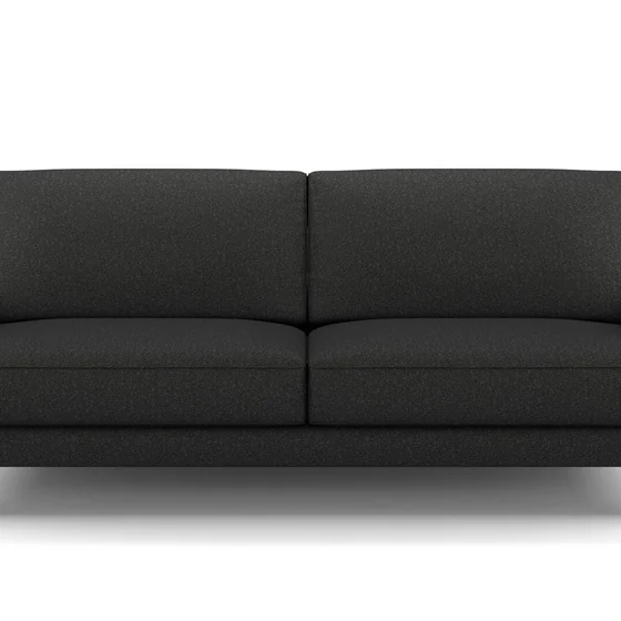 Photo of the fabric Palermo Onyx swatch by Mokum. Use for Upholstery, Accessory. Style of Plain, Texture