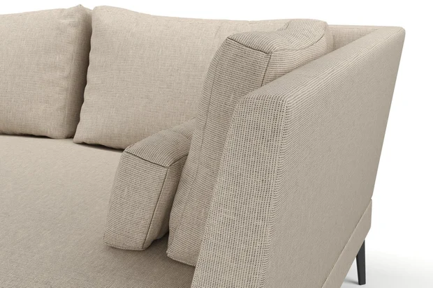 Photo of the fabric Yugen Clay swatch by Mokum. Use for Curtains, Upholstery, Accessory, Top of Bed. Style of Plain, Texture