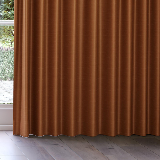 Photo of the fabric Luxe Nutmeg swatch by James Dunlop Essentials. Use for Curtains, Accessory, Top of Bed. Style of Plain, Texture
