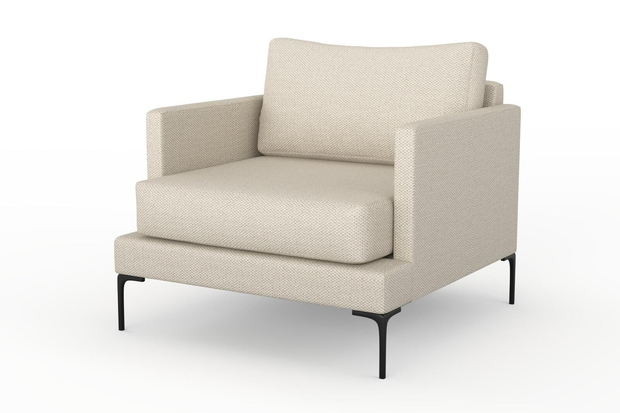 Photo of the fabric Strata Whisper Pink swatch by Mokum. Use for Upholstery, Accessory. Style of Plain, Texture