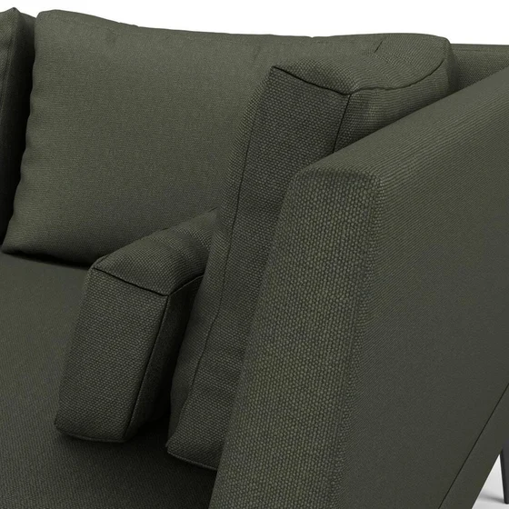 Photo of the fabric Pueblo Moss swatch by Mokum. Use for Upholstery, Accessory. Style of Plain, Texture