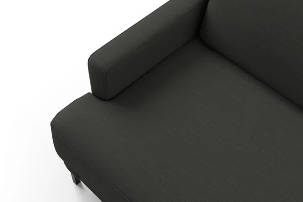 Photo of the fabric Ficus Soot swatch by Mokum. Use for Upholstery, Accessory. Style of Plain, Texture