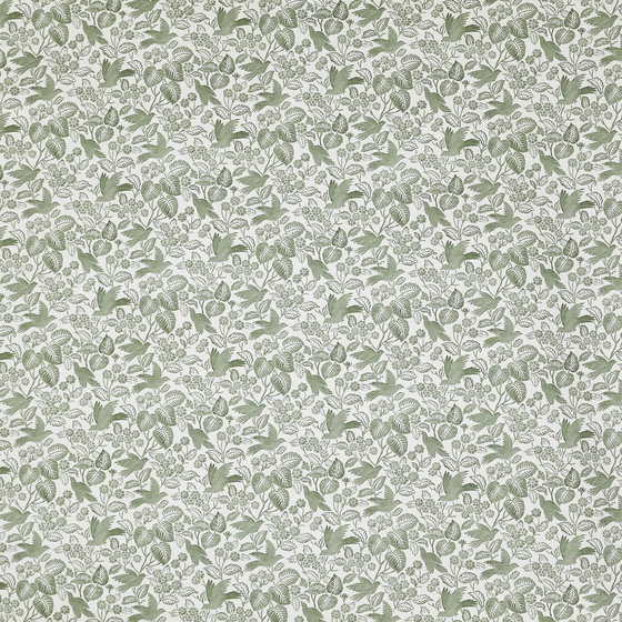 Photo of the fabric Hollies 8824 629 swatch by Prestigious. Use for Curtains, Accessory. Style of Floral And Botannical, Print