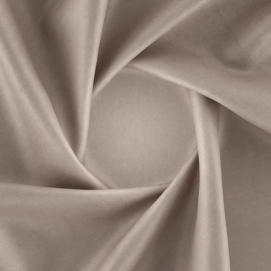Photo of the fabric Warlock Taupe swatch by Zepel. Use for Curtains, Upholstery, Accessory, Top of Bed. Style of Plain, Velvet