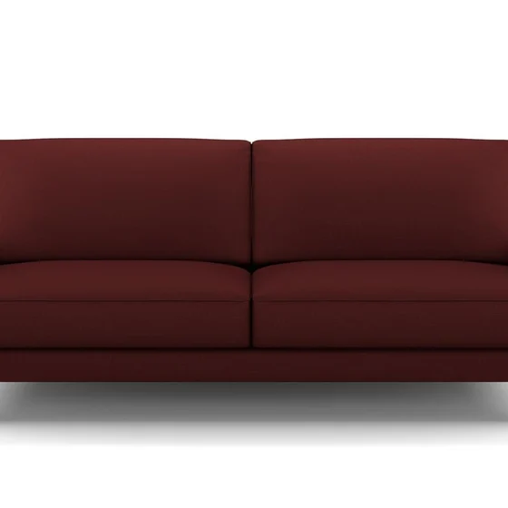 Photo of the fabric Allium Bordeaux swatch by Mokum. Use for Upholstery, Accessory. Style of Plain, Texture