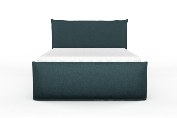 Photo of the fabric Pandanus Lagoon swatch by Mokum. Use for Upholstery. Style of Plain, Taffeta