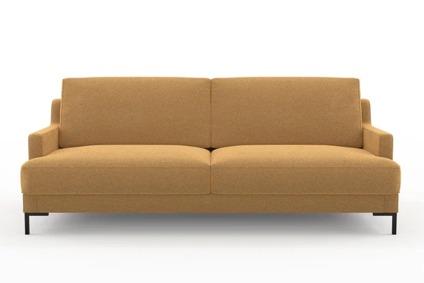 Photo of the fabric Modernist Camel swatch by Mokum. Use for Upholstery, Accessory. Style of Plain, Texture