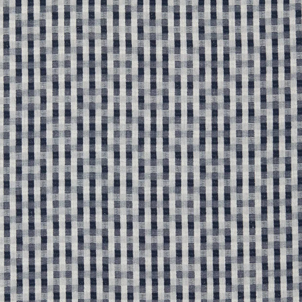 Photo of the fabric Neshat Jacquard F1771 1 swatch by Clarke & Clarke. Use for Curtains, Accessory. Style of Checks, Jacquard