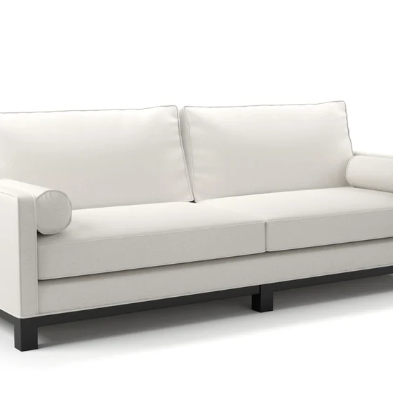 Photo of the fabric Braveheart Snow swatch by James Dunlop FibreGuard. Use for Upholstery, Accessory, Top of Bed. Style of Plain, Taffeta