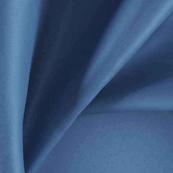 Photo of the fabric Sateen 137 Periwinkle swatch by Zepel. Use for Curtains, Upholstery, Accessory, Top of Bed. Style of Plain, Taffeta
