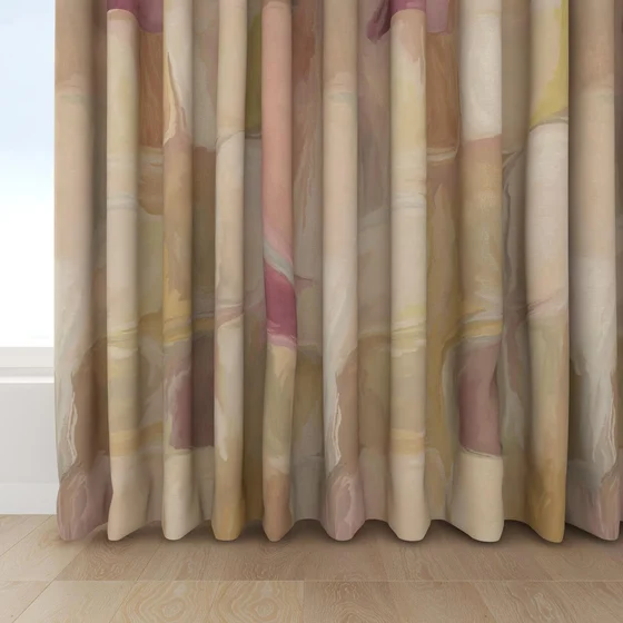 Photo of the fabric Colour Field Shellac swatch by Mokum. Use for Curtains, Accessory. Style of Abstract, Print