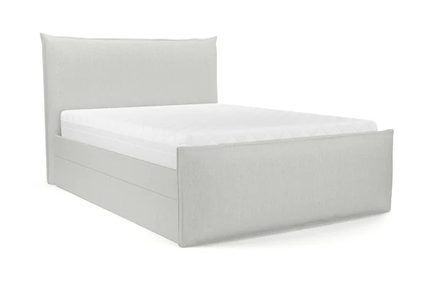 Photo of the fabric Obi Stonewash Duckegg swatch by Mokum. Use for Curtains, Upholstery Light Duty, Accessory, Top of Bed. Style of Plain, Texture