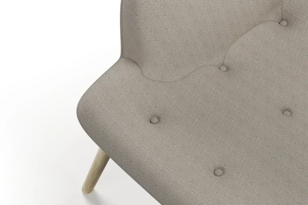Photo of the fabric Leverett Hamilton swatch by James Dunlop. Use for Upholstery, Accessory. Style of Chenille, Geometric