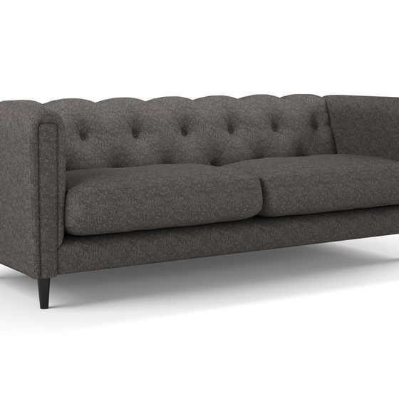 Photo of the fabric Omni Carbon swatch by James Dunlop FibreGuard. Use for Upholstery, Accessory, Top of Bed. Style of Plain, Texture