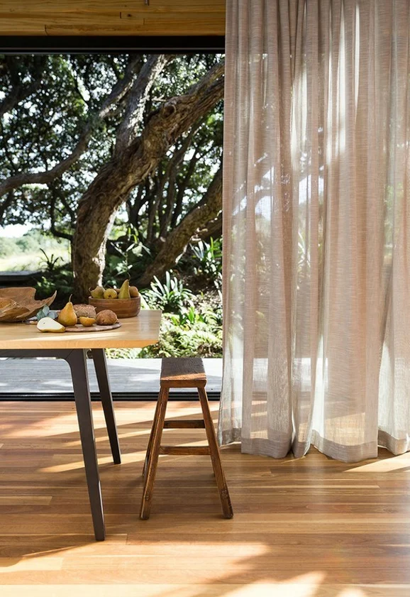 Photo of the fabric Drift Lunar in situ by James Dunlop. Use for Sheer Curtains. Style of Plain, Sheer