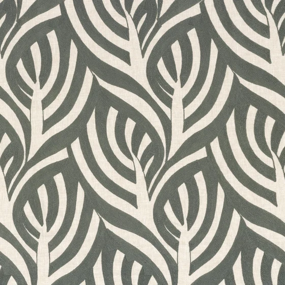 Photo of the fabric Catalpa 1208 1208 0358 swatch by Casamance. Use for Curtains, Accessory. Style of Embroidery, Floral And Botannical