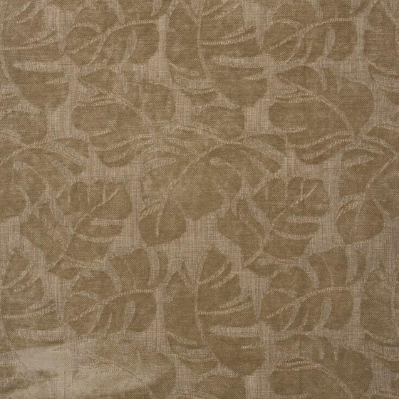 Photo of the fabric Tropicana Chinchilla swatch by Zepel. Use for Curtains, Upholstery, Accessory, Top of Bed. Style of Chenille, Floral And Botannical