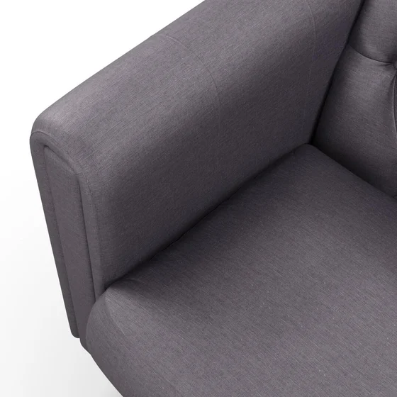 Photo of the fabric Provence Nocturne swatch by James Dunlop Essentials. Use for Curtains, Upholstery, Accessory, Top of Bed. Style of Plain, Texture