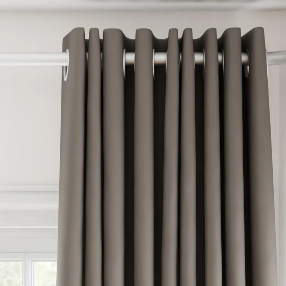 Photo of the fabric Quantum FR Fossil swatch by Linings. Use for Curtains. Style of Dim Out