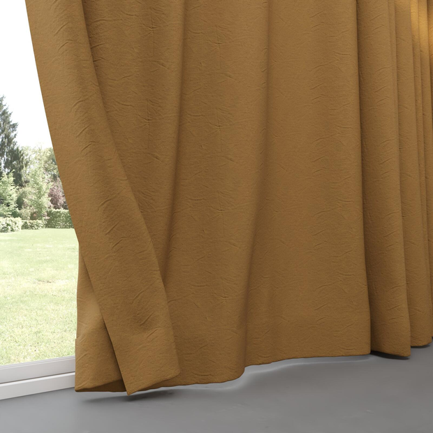 Photo of the fabric Satori Stonewash Oxide swatch by Mokum. Use for Curtains, Upholstery Light Duty, Accessory, Top of Bed. Style of Plain, Texture