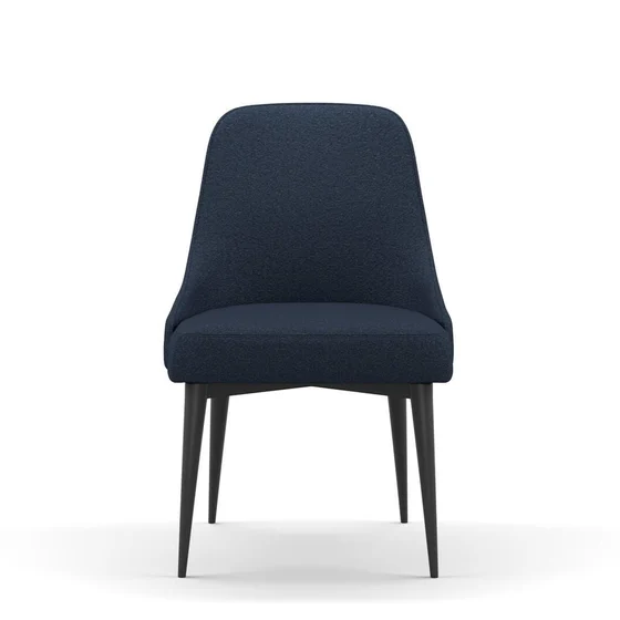 Photo of the fabric Sabato Navy swatch by James Dunlop FibreGuard. Use for Upholstery, Accessory. Style of Plain, Texture