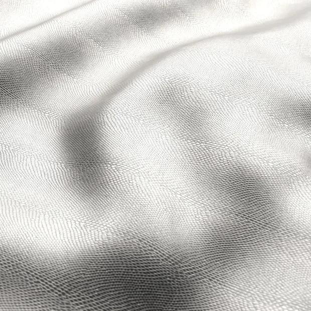 Photo of the fabric Equivalent Metallic Flint swatch by Zepel. Use for Upholstery. Style of Animals And Birds, Leather And Vinyl