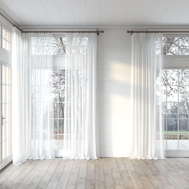 Photo of the fabric Sonata Ice swatch by James Dunlop. Use for Curtains. Style of Plain, Texture