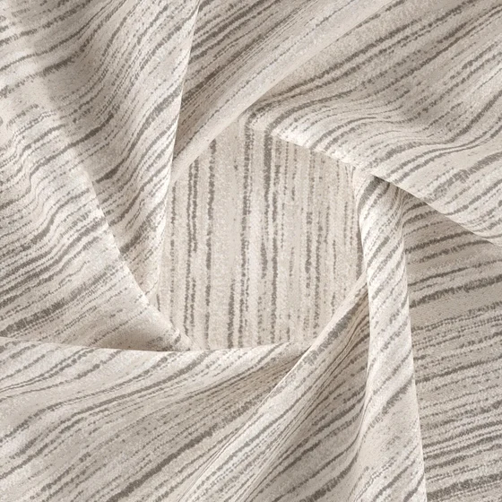 Photo of the fabric Paddle Mushroom swatch by Zepel FibreGuard Outdoor. Use for Upholstery, Accessory, Top of Bed. Style of Stripe, Texture
