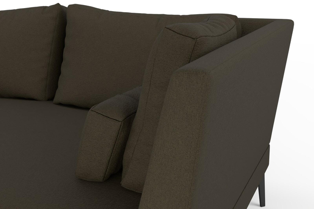 Photo of the fabric Epitome Moss swatch by Mokum. Use for Upholstery, Accessory. Style of Plain, Taffeta