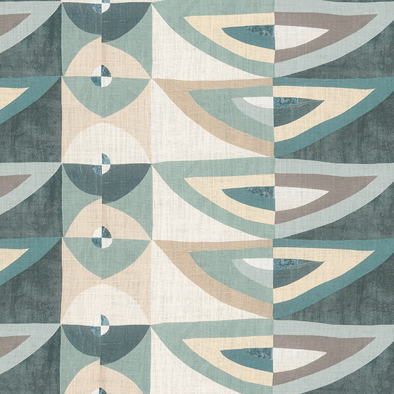 Photo of the fabric Karakum YP20005 swatch by Designs Of The Time. Use for Curtains, Upholstery Light Duty, Accessory, Top of Bed. Style of Geometric