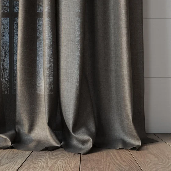 Photo of the fabric Uru Cement swatch by Mokum. Use for Sheer Curtains. Style of Plain, Sheer