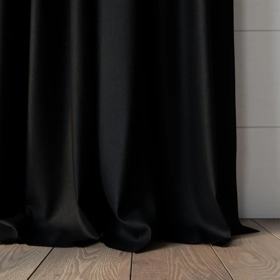Photo of the fabric Dream Weaver 300 Onyx swatch by James Dunlop. Use for Curtains. Style of Dim Out, Plain
