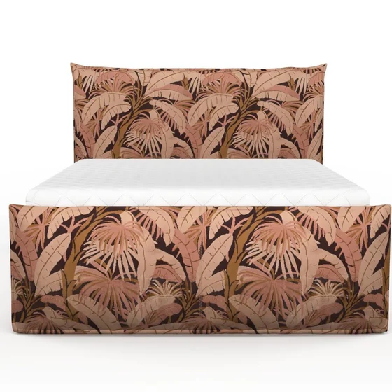 Photo of the fabric Palm Springs Whisky swatch by Catherine Martin by Mokum. Use for Upholstery, Accessory. Style of Floral And Botannical, Velvet