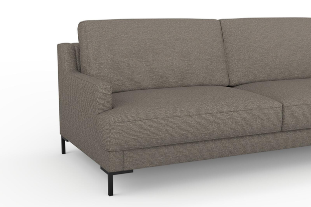 Photo of the fabric Grain Coffee swatch by Mokum. Use for Upholstery, Accessory, Top of Bed. Style of Plain, Texture