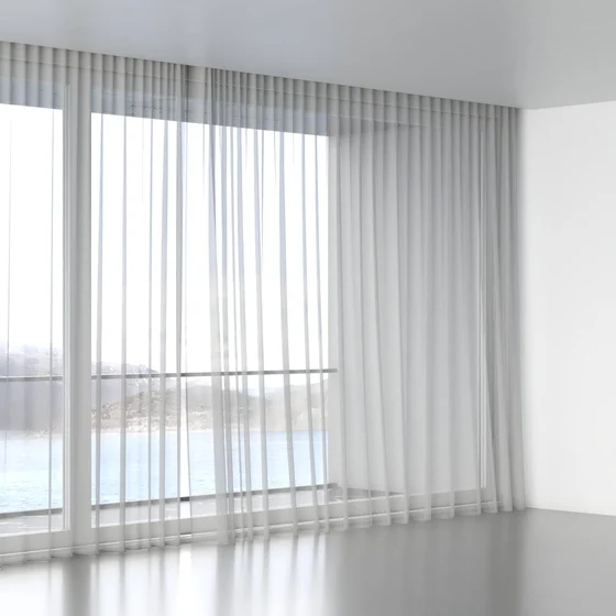 Photo of the fabric Distill Shadow swatch by James Dunlop Essentials. Use for Sheer Curtains. Style of Plain, Sheer