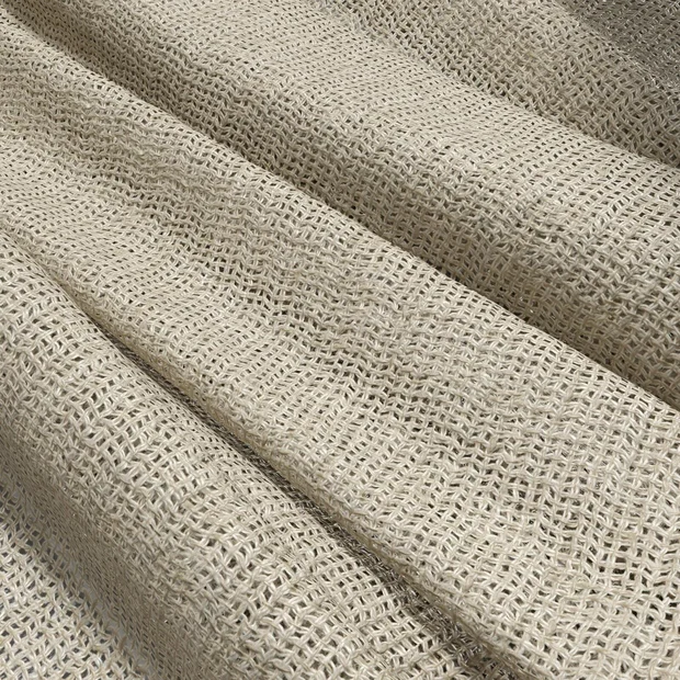 Photo of the fabric O'Keeffe Clay swatch by Mokum. Use for Sheer Curtains. Style of Plain, Sheer