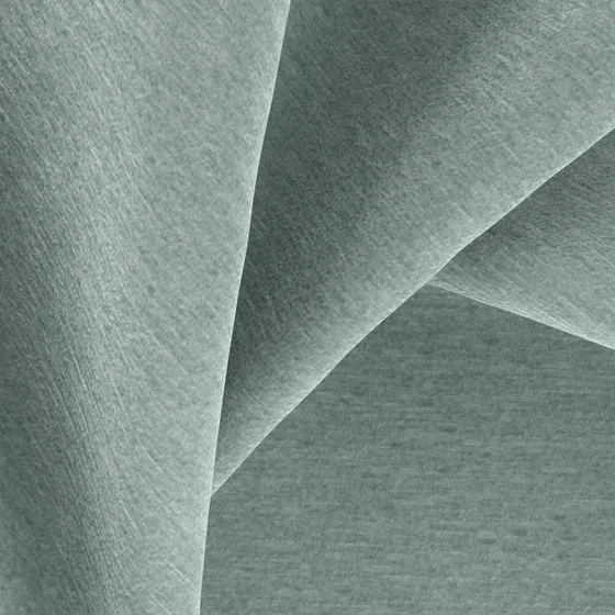 Photo of the fabric Geneva Mineral swatch by Zepel FibreGuard. Use for Curtains, Upholstery, Accessory, Top of Bed. Style of Chenille, Plain